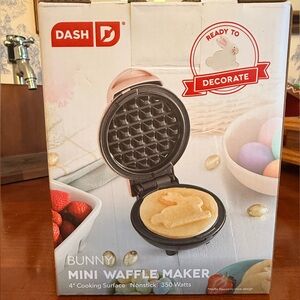 Set of Dash Mini Waffle Makers- Bunny and Easter Egg